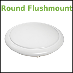 LED dimmable round flushmount fixture