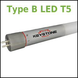 Type B LED T5 retrofit lamps no ballast
